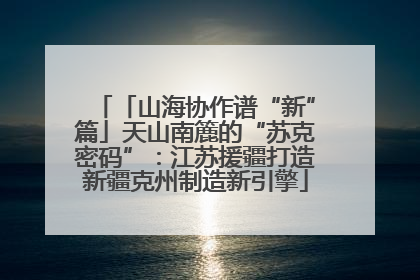 「山海协作谱“新”篇」天山南簏的“苏克密码”：江苏援疆打造新疆克州制造新引擎