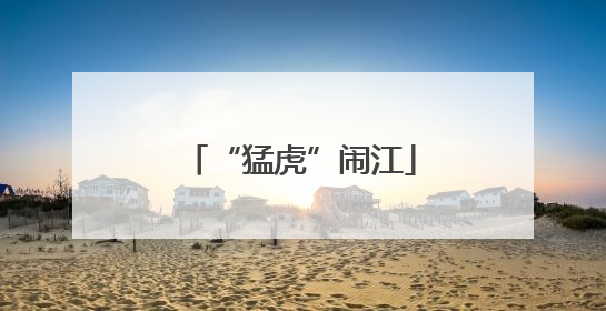 “猛虎”闹江