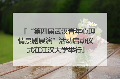 “第四届武汉青年心理情景剧展演”活动启动仪式在江汉大学举行