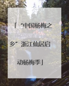 “中国杨梅之乡”浙江仙居启动杨梅季