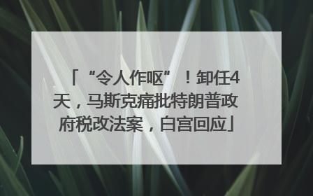 “令人作呕”！卸任4天，马斯克痛批特朗普政府税改法案，白宫回应