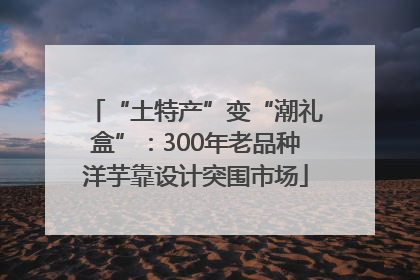 “土特产”变“潮礼盒”：300年老品种洋芋靠设计突围市场