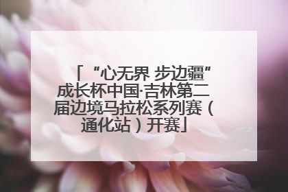 “心无界 步边疆”成长杯中国·吉林第二届边境马拉松系列赛（通化站）开赛
