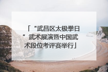 “武昌区太极拳日”武术展演暨中国武术段位考评赛举行