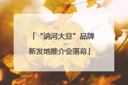 “讷河大豆”品牌新发地推介会落幕