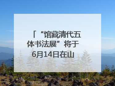 “馆藏清代五体书法展”将于6月14日在山东博物馆开展