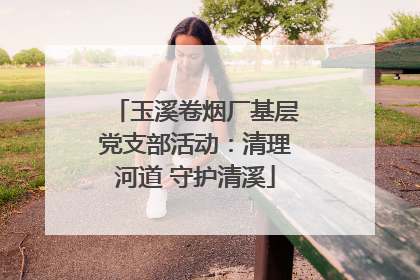 玉溪卷烟厂基层党支部活动：清理河道 守护清溪