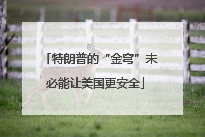 特朗普的“金穹”未必能让美国更安全