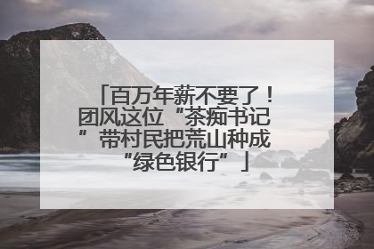 百万年薪不要了！团风这位“茶痴书记”带村民把荒山种成“绿色银行”