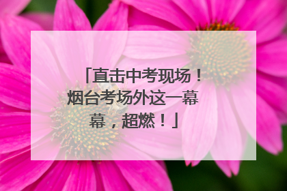 直击中考现场！烟台考场外这一幕幕，超燃！