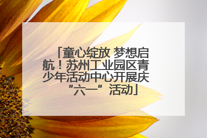 童心绽放 梦想启航！苏州工业园区青少年活动中心开展庆“六一”活动