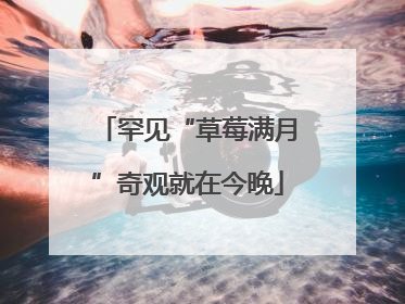 罕见“草莓满月”奇观就在今晚