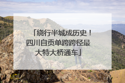 绕行半城成历史！四川自贡单跨跨径最大特大桥通车