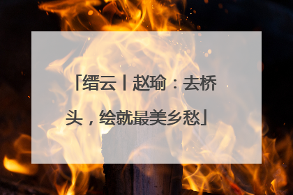 缙云丨赵瑜：去桥头，绘就最美乡愁