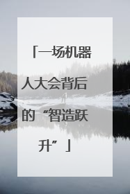 一场机器人大会背后的“智造跃升”