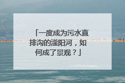 一度成为污水直排沟的滏阳河，如何成了景观？