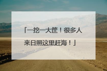一挖一大筐！很多人来日照这里赶海！