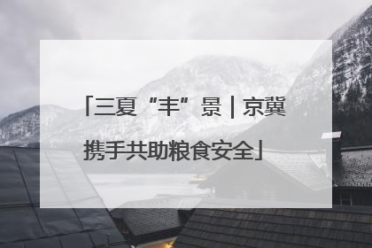 三夏“丰”景｜京冀携手共助粮食安全