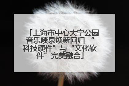 上海市中心大宁公园音乐喷泉焕新回归 “科技硬件”与“文化软件”完美融合