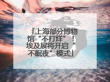 上海部分博物馆“不打烊”！埃及展将开启“不眠夜”模式