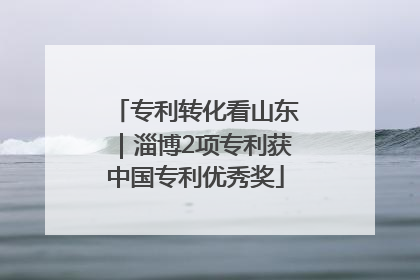专利转化看山东｜淄博2项专利获中国专利优秀奖