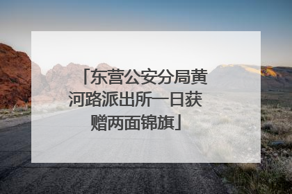 东营公安分局黄河路派出所一日获赠两面锦旗