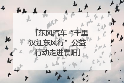 东风汽车“千里汉江东风行”公益行动走进襄阳