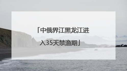 中俄界江黑龙江进入35天禁渔期