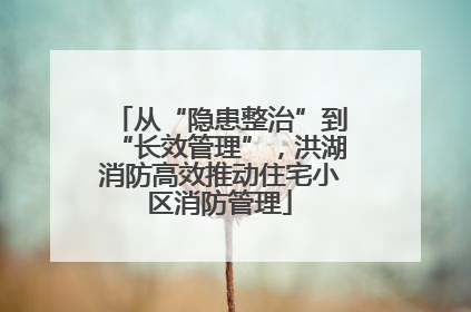 从“隐患整治”到“长效管理”，洪湖消防高效推动住宅小区消防管理