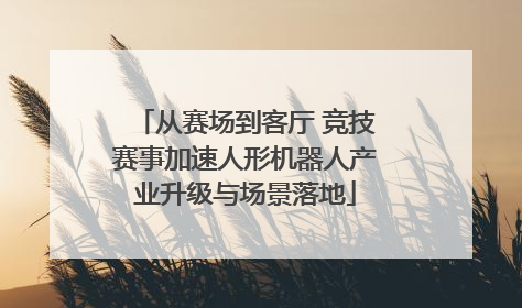 从赛场到客厅 竞技赛事加速人形机器人产业升级与场景落地