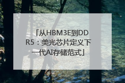从HBM3E到DDR5：美光芯片定义下一代AI存储范式