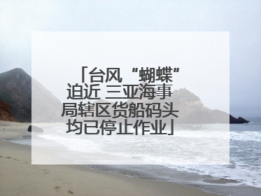 台风“蝴蝶”迫近 三亚海事局辖区货船码头均已停止作业