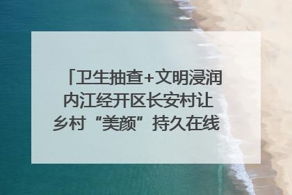 卫生抽查+文明浸润 内江经开区长安村让乡村“美颜”持久在线｜万千气象看四川