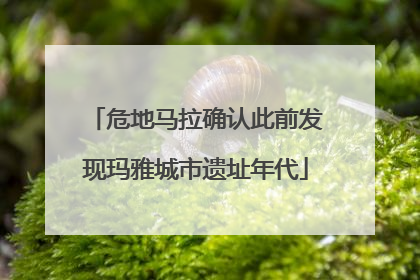 危地马拉确认此前发现玛雅城市遗址年代