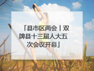 县市区两会丨双牌县十三届人大五次会议开幕