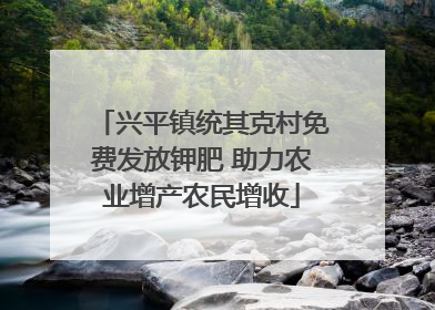兴平镇统其克村免费发放钾肥 助力农业增产农民增收