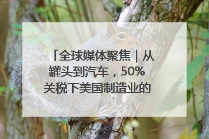 全球媒体聚焦｜从罐头到汽车，50%关税下美国制造业的“生死劫”