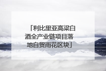 利比里亚高粱白酒全产业链项目落地自贸雨花区块