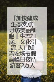 加快建成生态支点 寻访美丽细胞丨生态打底、文化引流 天门知青农场节假高峰日接待游客2万人次