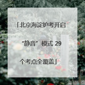北京海淀护考开启“静音”模式 29个考点全覆盖