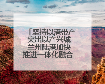 坚持以港带产 突出以产兴城 兰州陆港加快推进一体化融合高质量发展
