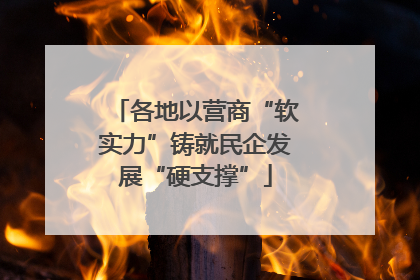各地以营商“软实力”铸就民企发展“硬支撑”