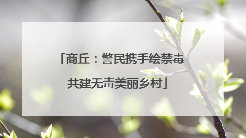 商丘：警民携手绘禁毒 共建无毒美丽乡村