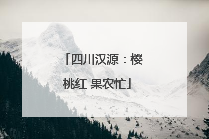 四川汉源：樱桃红 果农忙