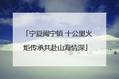 宁夏闽宁镇 十公里火炬传承共赴山海情深