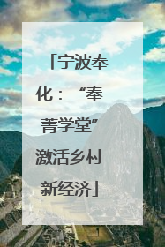 宁波奉化：“奉菁学堂”激活乡村新经济