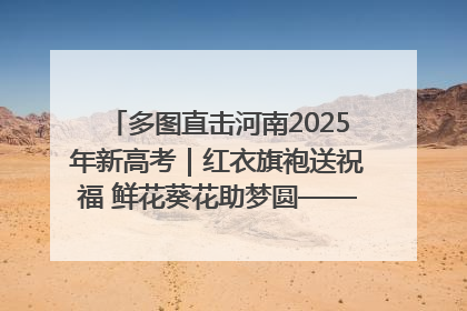 多图直击河南2025年新高考｜红衣旗袍送祝福 鲜花葵花助梦圆——尉氏县高考暖心送考
