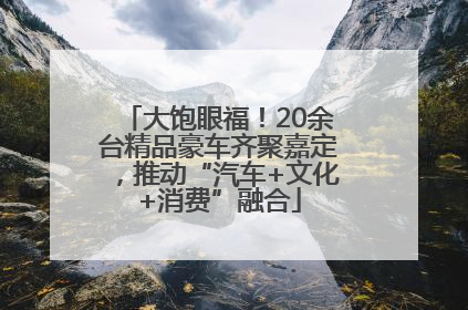 大饱眼福！20余台精品豪车齐聚嘉定，推动“汽车+文化+消费”融合