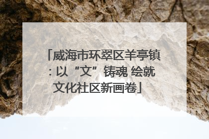 威海市环翠区羊亭镇：以“文”铸魂 绘就文化社区新画卷