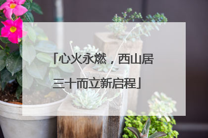心火永燃，西山居三十而立新启程